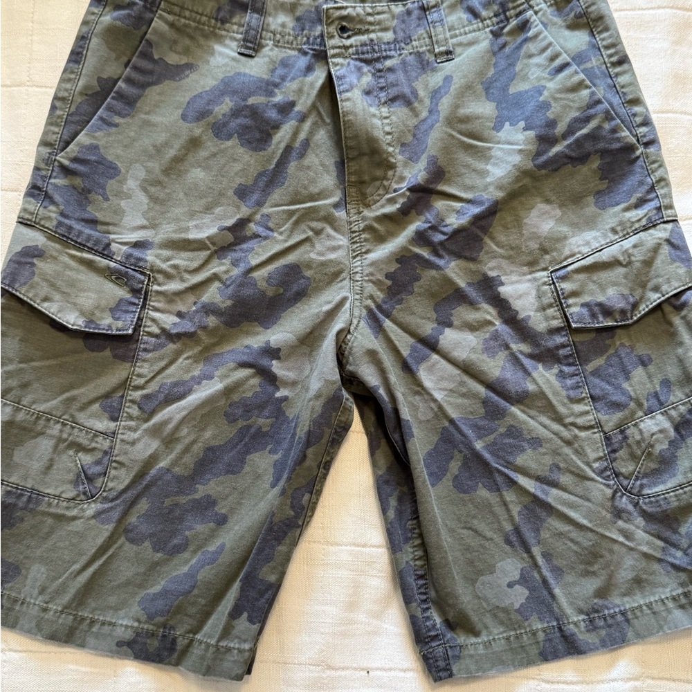 O'Neill Olive & Dark Green Camo Cargo Shorts